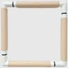 Nurge Plastikinis siuvinėjimo rėmelis su spaustukais 29x29 cm, smėlio spalvos