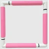 Nurge Rožinis plastikinis siuvinėjimo rėmelis su spaustukais 29x29 cm