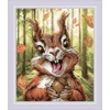 Riolis Kryželiu siuvinėjimo rinkinys. „Nutty Delight“ 15x18 cm SR2302