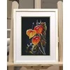 Oven Beldizart Kryželiu siuvinėjimo rinkinys „Physalis ant juodo“ S1617