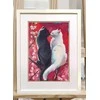 Oven Kryželiu siuvinėjimo rinkinys „Pūkuota romantika“ 20×30 cm S1707