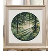 Oven Kryželių siuvinėjimo rinkinys „Šviesos žaismas“ 25×25 cm, gamta 16 ct