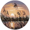 Oven Kryželiu siuvinėjimo rinkinys „Vakaro tyla“ 25×25 cm, 16 ct drobė, 15 spalvų
