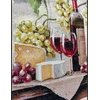 Oven Siuvinėjimo kryželiu rinkinys „Natiurmortas su vynu“ 25×32 cm