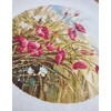 Oven Siuvinėjimo kryželiu rinkinys „Purpurinis šnabždesys“ 25×25 cm