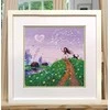 Oven Žavingas siuvinėjimo rinkinys kryželiu „Pavasario vėjas“, 18×18 cm