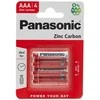 Panasonic AAA cinko anglies baterijos laikrodžiams ir pulteliams 4 vnt.