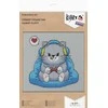Panna Klart Kryželių siuvinėjimo rinkinys „Fluffy Gamer“, 15x15 cm – miela dovana