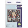 Panna Klart Kryželiu siuvinėjimo rinkinys „Miško šeimininkė“ juoda kanava 15,5×15,5 cm
