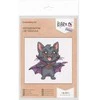Panna Klart Kryželių siuvinėjimo rinkinys „Katinas Drakula“ 13×13 cm, KLART