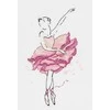 Panna Klart Siuvinėjimo kryželiu rinkinys „Balerina Rožė“ – elegantiška dovana
