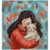 Panna Klart Siuvinėjimo rinkinys kryželiu KLART „Mergaitė su kate“, 12x13 cm