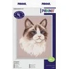 Panna Klart Žavingas kryželiu siuvinėjimo rinkinys „Ragdoll“ katė, 19.5×24.5 cm