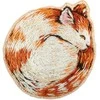 Panna Klart Žavingas siuvinėjimo kryželiu rinkinys sagės „Mieganti katė“, 4,5×4,5 cm