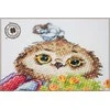Pelėda su gėlėmis – Siuvinėjimo kryželiu rinkinys NeoCraft 9x15 cm