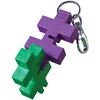 Plus Plus HEXEL DUO raktų pakabukas, mėtinė/violetinė