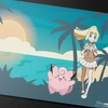 Pokémon Lillie ir Clefairy žaidimo kilimėlis kortoms 61×34 cm, Ultra Pro