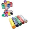Profesionalūs pokerio žetonai Star, žali – 50 vnt.