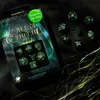 Q Workshop Call Of Cthulhu Kauliukų Rinkinys Juodos Ir Fluorescencinės Spalvos