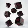 Q Workshop Classic RPG kauliukų rinkinys juodos ir raudonos spalvos