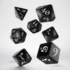 Q Workshop Classic RPG Kauliukų Rinkinys Juodos Ir Baltos Spalvos