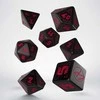 Q Workshop Cyberpunk Raudona RPG Kauliukų Rinkinys Juodos Ir Raudonos Sp