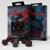 Q Workshop Cyberpunk Raudona RPG Kauliukų Rinkinys Juodos Ir Raudonos Sp