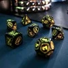 Dėlionė Q Workshop Cyberpunk Raudona Rpg Kauliukų Rinkinys Juodos Ir Geltonos Spalvos