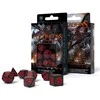 Q Workshop Dragons RPG Kauliukų Rinkinys Juodos Ir Raudonos Spalvų