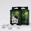 Q Workshop Elvish Kauliukų Rinkinys Baltos Ir Juodos Spalvos