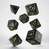 Q Workshop Kauliukų Rinkinys Elvish Juodos Ir Fluorescencinės Spalvos Šviečia Tamsoje