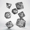 Q Workshop Elvish Kauliukų Rinkinys Skaidrios Ir Juodos Spalvos