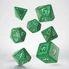 Q Workshop Elvish Kauliukų Rinkinys Žalios Ir Baltos Spalvos