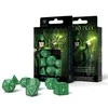 Q Workshop Elvish Kauliukų Rinkinys Žalios Ir Baltos Spalvos