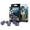 Q Workshop Galactic Dice RPG Kauliukų Rinkinys Mėlynos Ir Geltonos Spalvos