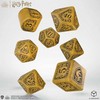Q Workshop Harry Potter. Hufflepuff Modern Dice Kauliukų Rinkinys (Geltonos Sp.)