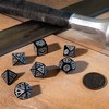 Dėlionė Q Workshop The Witcher Geralt Sidabrinis Sword Kauliukų Rinkinys Juodos Ir Sidabro Sp