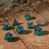 Dėlionė Q Workshop The Witcher Yennefer Kauliukų Rinkinys Tamsiai Mėlynos Ir Turkio Spalvos