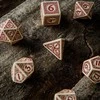Dėlionė Q Workshop Viking Kauliukų Rinkinys Smėlio Ir Bordinės Spalvos