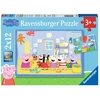 Ravensburger Dėlionė 2x12 vnt. - Kiaulytė Peppa