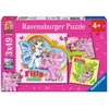 Ravensburger 3 dėlionės „Filly“, 3×49 det., nuo 5 m.