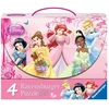 Ravensburger 4 dėlionės lagaminėlyje „Disney princesės“, 64–81 det., nuo 5 m.