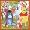 Ravensburger 4 dėlionės lagaminėlyje „Disney Mikė Pūkuotukas“, nuo 3 m.