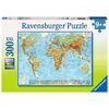 Ravensburger dėlionė „Fizinis pasaulio žemėlapis“, 300 XXL det., nuo 9 m.