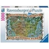 Ravensburger dėlionė „JAV nacionalinių parkų žemėlapis“, 1000 det.