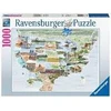 Ravensburger Dėlionė 1000 vnt. - Žemėlapis
