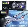 Revell BAe 146-200 AirUK lėktuvas 1/144 – dovanų rinkinys su dažais ir klijais