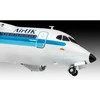 Revell BAe 146-200 AirUK lėktuvas 1/144 – dovanų rinkinys su dažais ir klijais