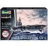 Revell USS Enterprise CV-6 laivo rinkinys su dažais, 1/1200