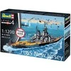 Revell USS New Jersey karo laivo modelis 1:1200 dovanų rinkinys